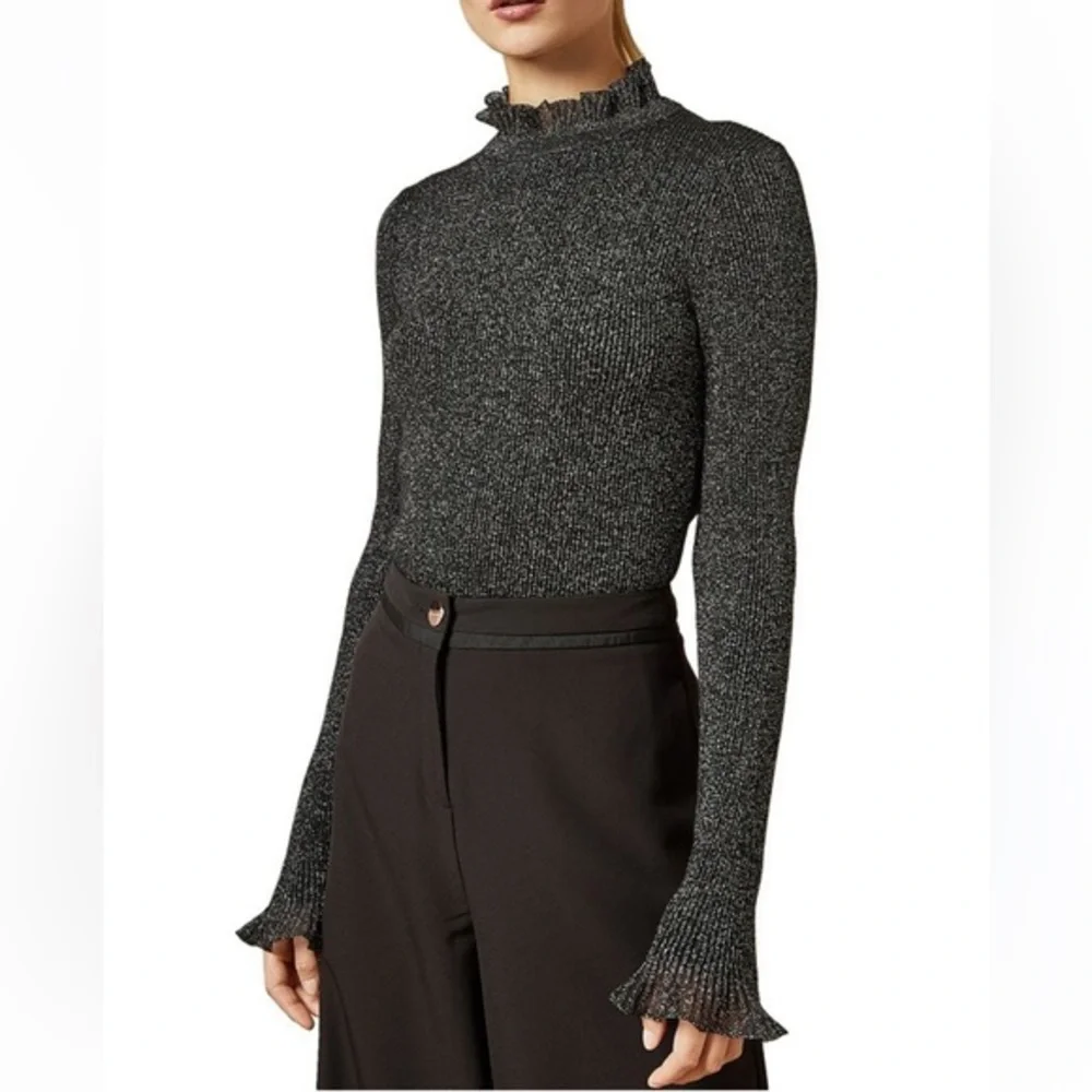 Ted Baker London Ruffled Turtleneck Sweater